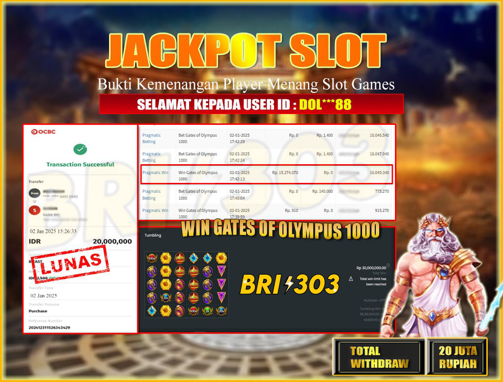 BRI303 JACKPOT SLOT