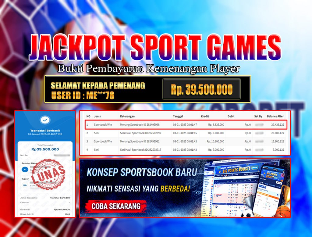 BRI303 JACKPOT SPORT GAMES