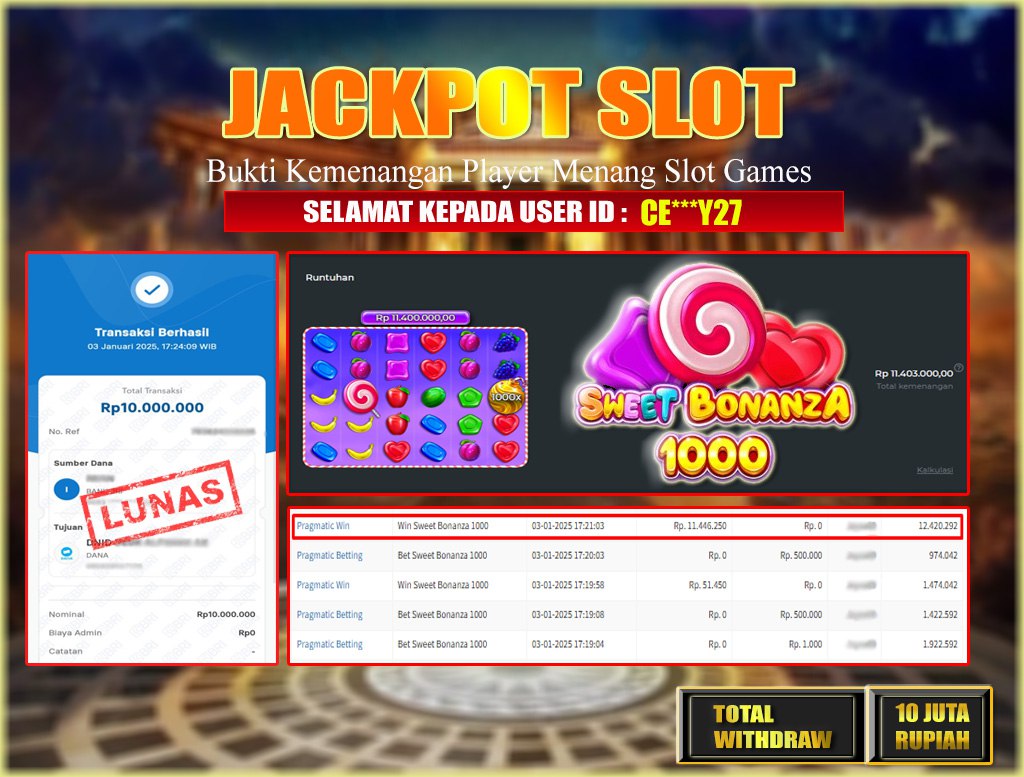 JACKPOT SLOT GAMES SWEET BONANZA